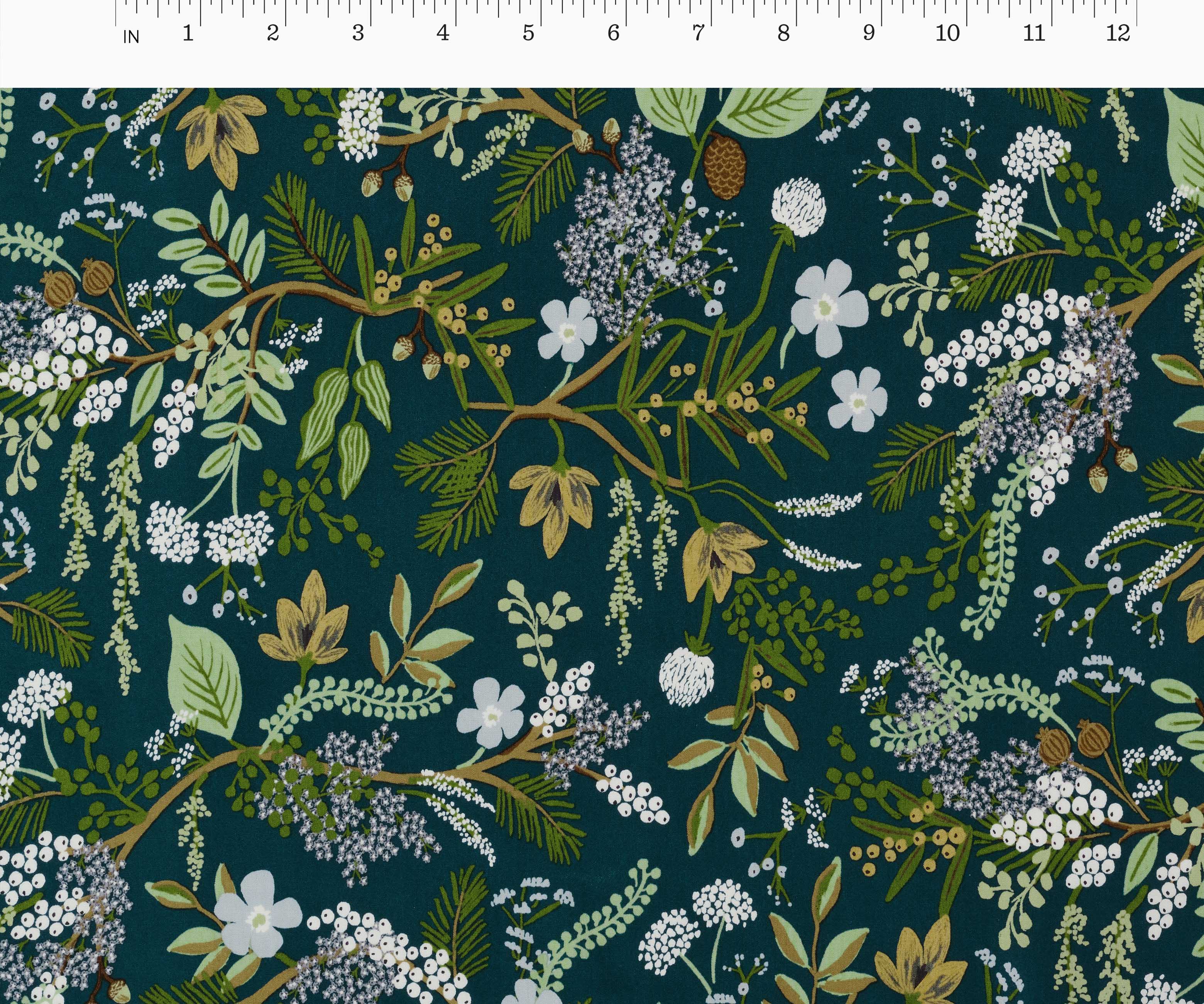 Juniper Forest Rayon Fabric - Evergreen